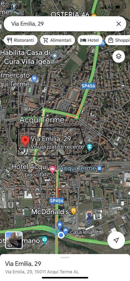 Appartamento Lella Zona Terme Centro E Vicino Habilita-Villa Igea Acqui Terme Kültér fotó